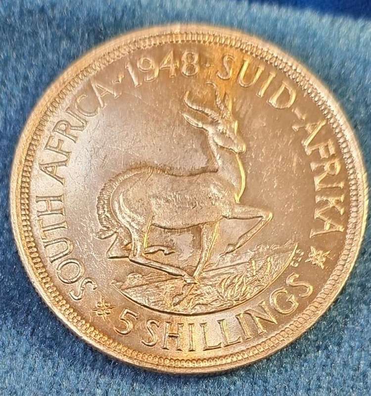 1948 5 Shilligs Silver