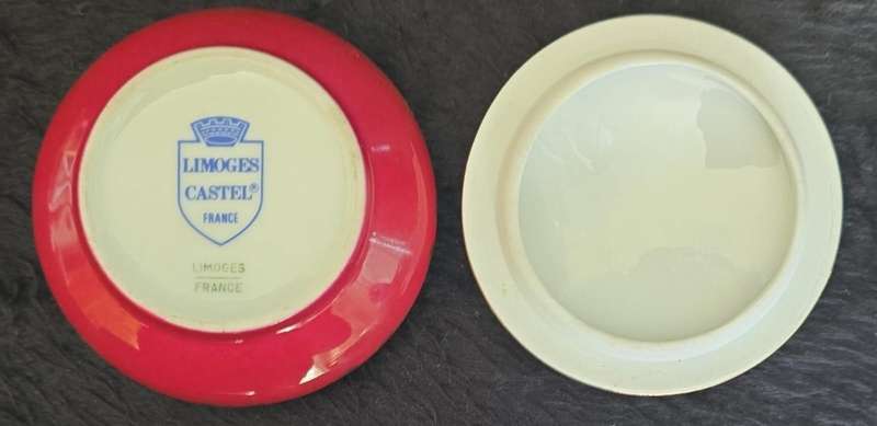 Vintage French Round 22ct Porcelain Jewellery ~ Limoges