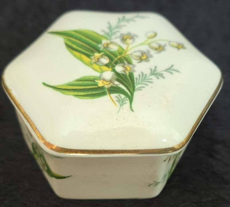 Vintage - Hammersley Lily of the Valley Trinket Box