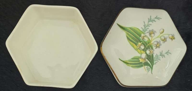 Vintage - Hammersley Lily of the Valley Trinket Box