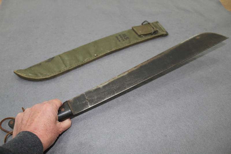 WW2 U.S Machete, Collins 1944 - with scabbard