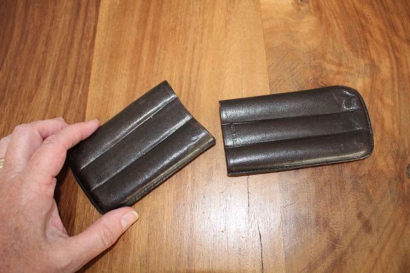 Cigar holder, soft leather, made in Spain