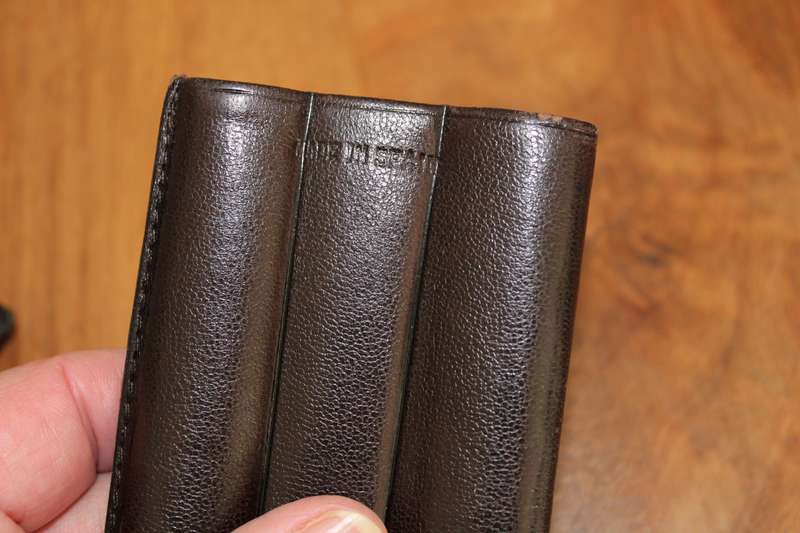 Cigar holder, soft leather, made in Spain