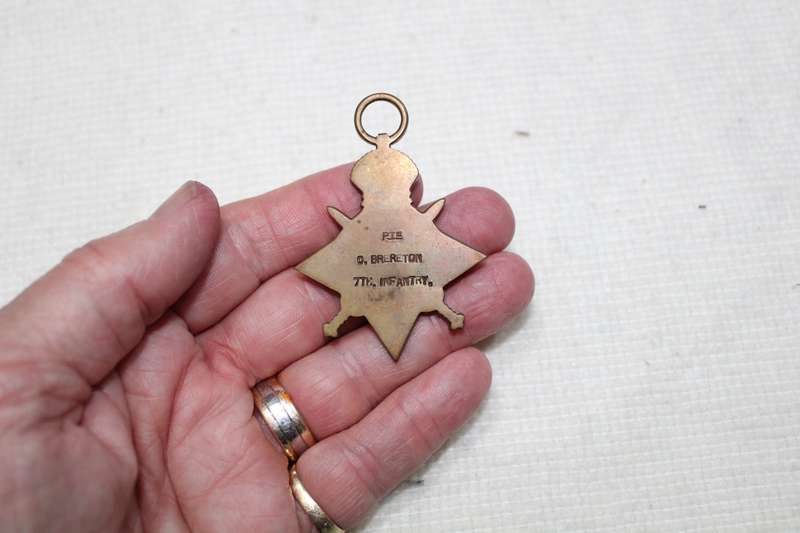 1914/15 Star - Pte C. Brereton 7th Infantry