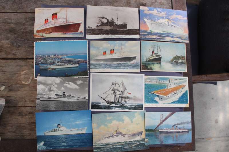 Ship postcards x 12