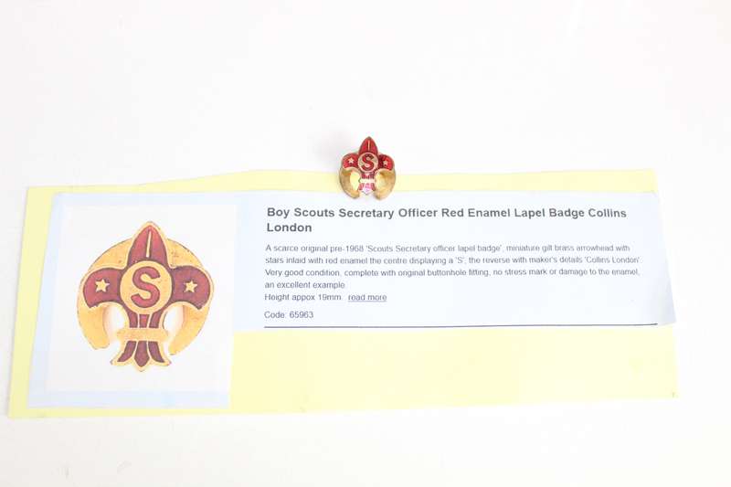 Scouts - Very rare Officer badge!.....details below.....