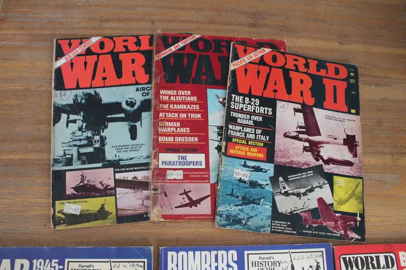 WW2 magazines x 6 - great find......see below......