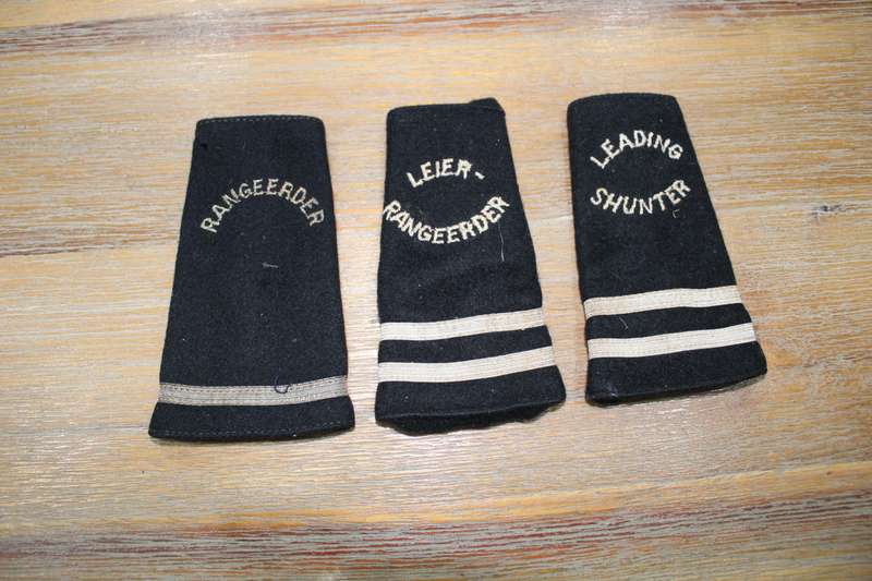 Railway epaulettes x 3 - extremely rare!