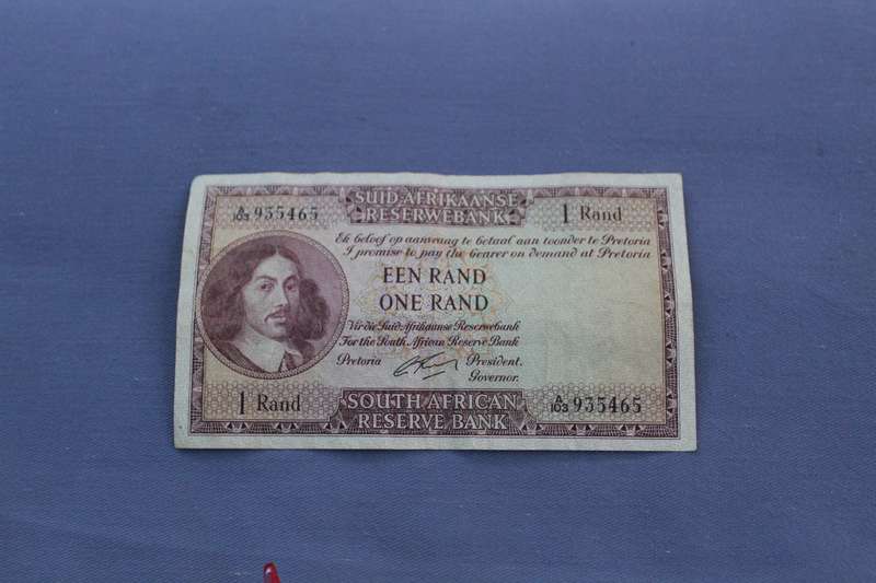 South African one rand note