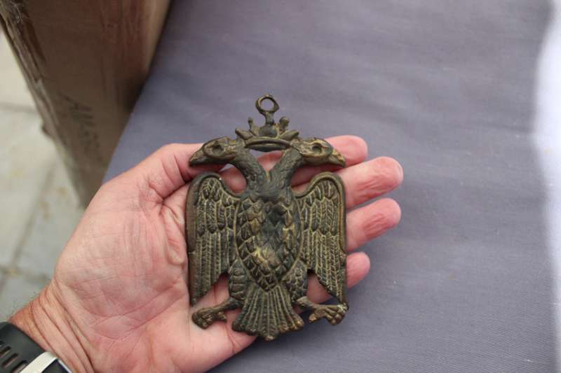 Byzantine/Greek/Venetian bronze pendant