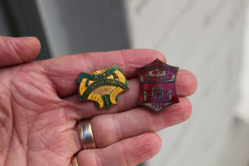 South African Grand Prix 1937 and 1938 Badges