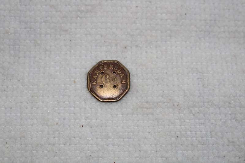 Token - Scarce Kamfersdam Diamond Mine 6d  (Hern's 308k)