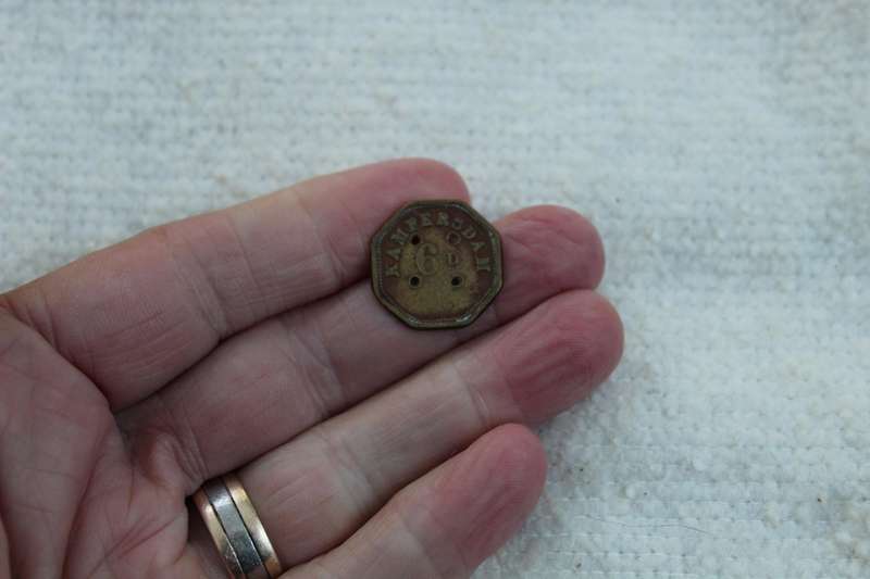 Token - Scarce Kamfersdam Diamond Mine 6d  (Hern's 308k)