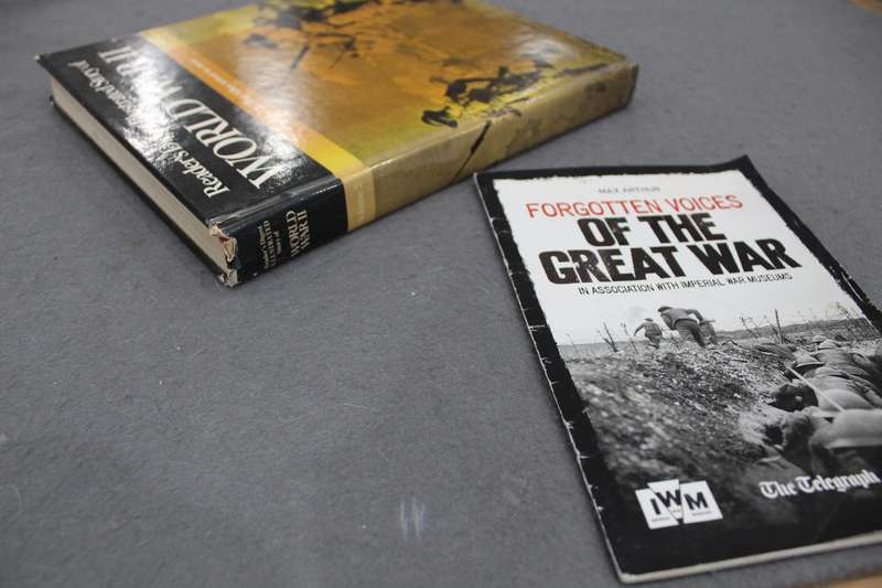 WW2 book and 'Forgotten Voices' book (first hand accounts of the war)