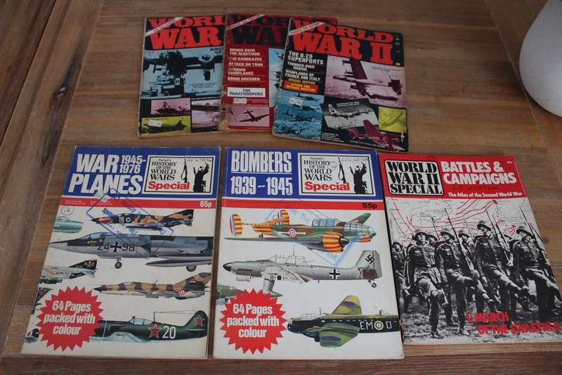 WW2 magazines x 6 - great find......see below......