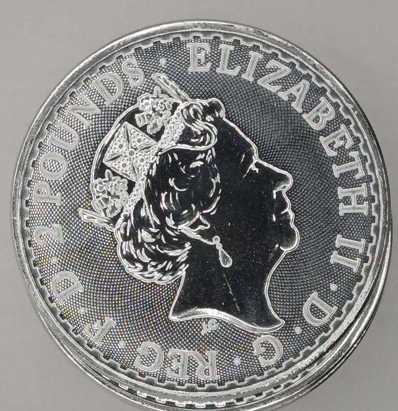 25 x 1oz Siver 2 Dollars Brittania Coins Bid Per Coin