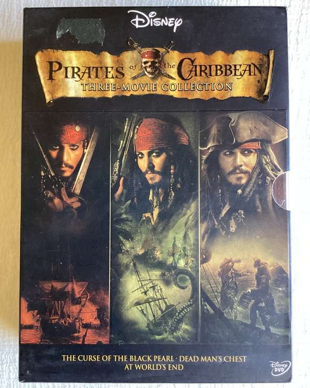 DVD SET - PIRATES OF THE CARIBBEAN Curse of the Black Pearl/Dead Man's Chest/At World's End