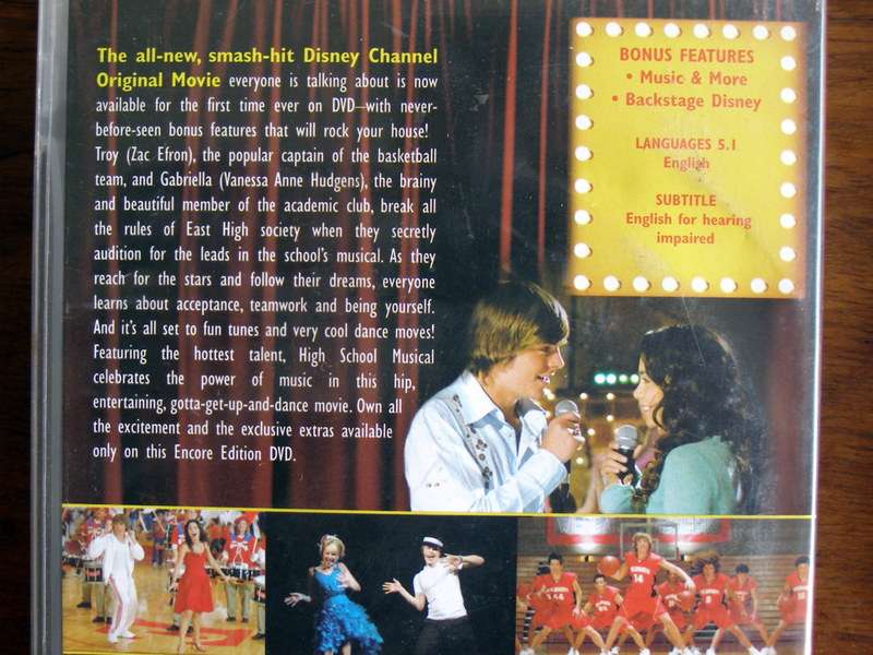 DVD MOVIE ASSORTMENT High School Musical/The Sitter/Little Miss Sunshine/Scary Movie