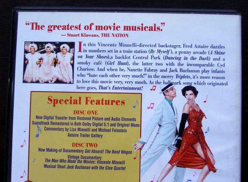 DVD MUSICAL MOVIE - THE BAND WAGON with Fred Astaire, Cyd Charisse