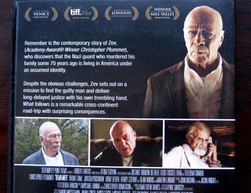 DVD MOVIE - REMEMBER with Christopher Plummer