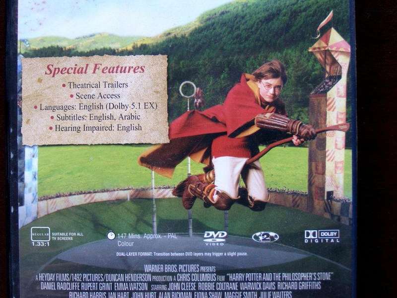 DVD MOVIE - HARRY POTTER AND THE PHILOSPHER'S STONE