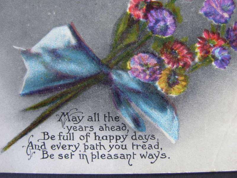 Vintage POSTCARD - Birthday Greetings