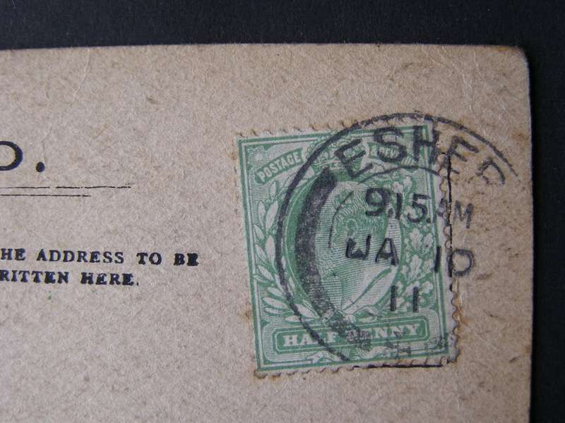 Antique British POSTCARD - Esher Green 1911