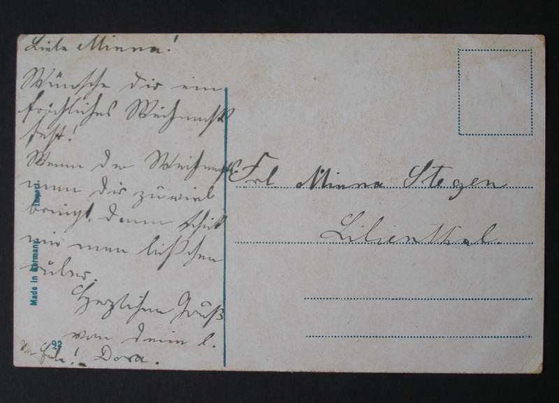 Vintage German POSTCARD - In Treue Dein