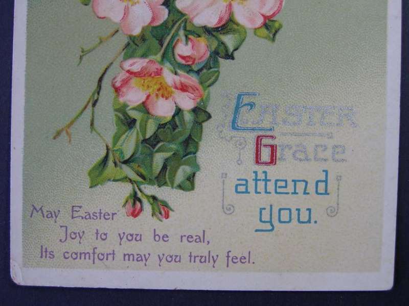 The Philco Vintage POSTCARD - Easter Grace Attend You 1914