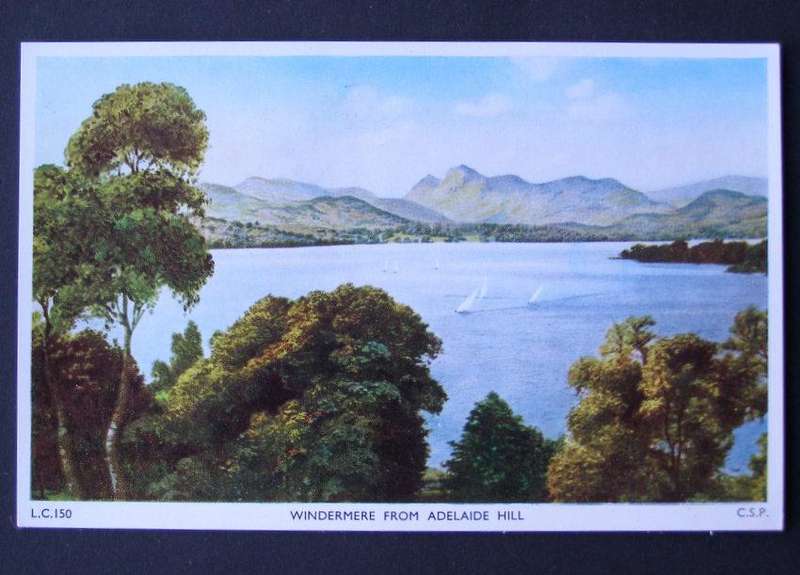 Chadwick Studio POSTCARD - Windermere from Adelaide Hill