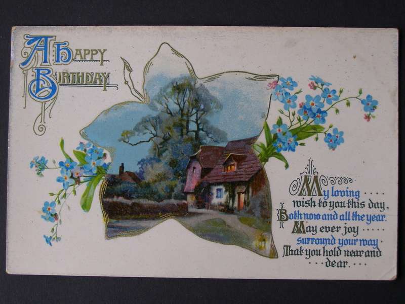 Wildt & Kray POSTCARD - A Happy Birthday 1913