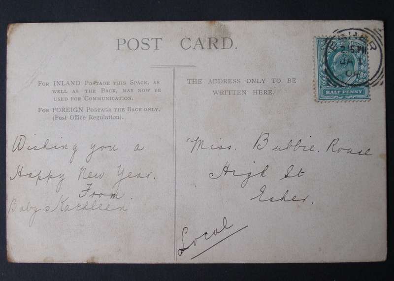 Antique British POSTCARD - Weybridge 1904