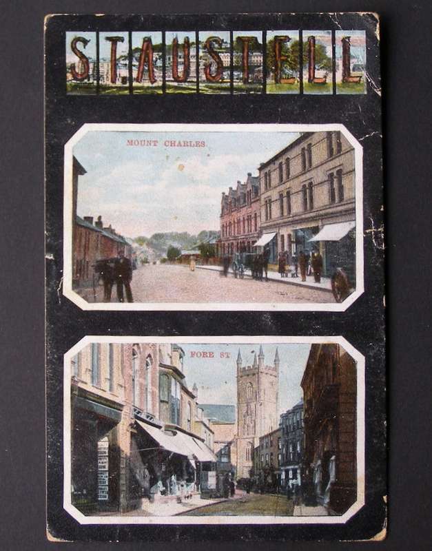 Argalis Series Antique British POSTCARD - St. Austell