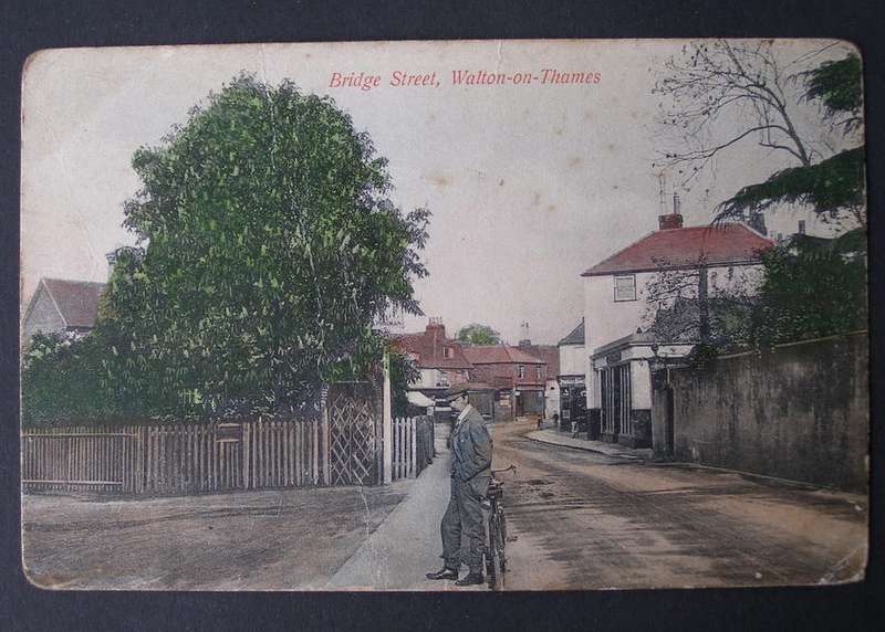 A.S. Series Antique POSTCARD - Bridge Street, Walton-on-Thames