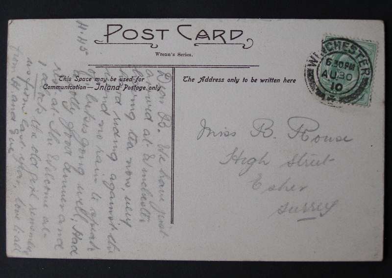 Wrenn's Series POSTCARD - Anstey Manor, Alton 1910