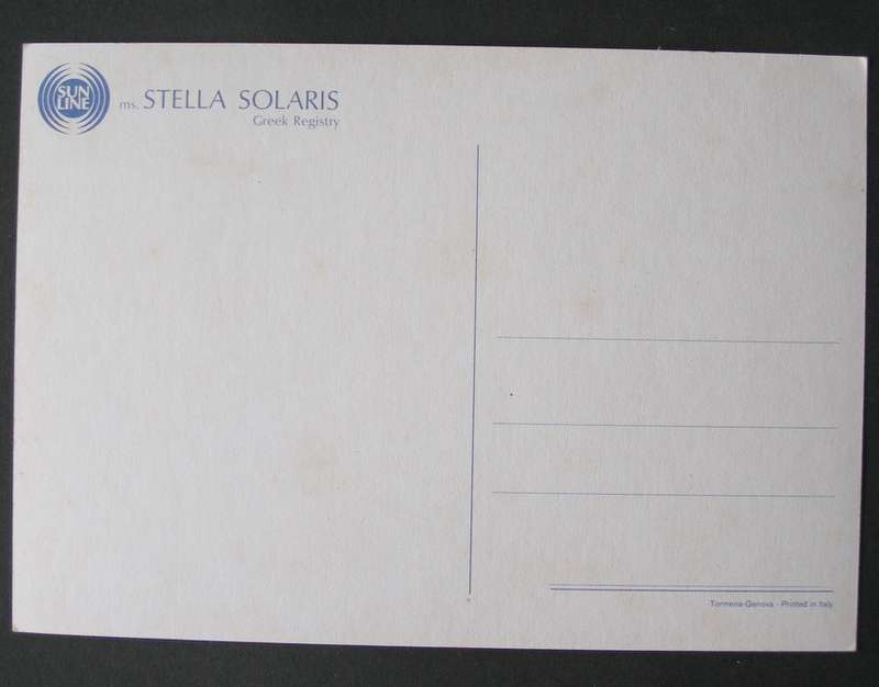 Maritime POSTCARD - M.S. Stella Solaris //Ships