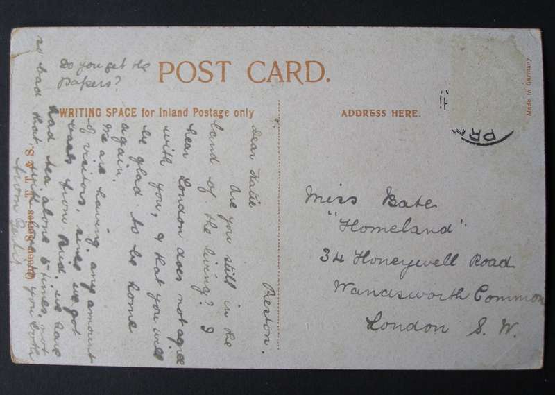 T.T.&S. Queen Series Antique POSTCARD - Holbeck Gardens, Scarborough