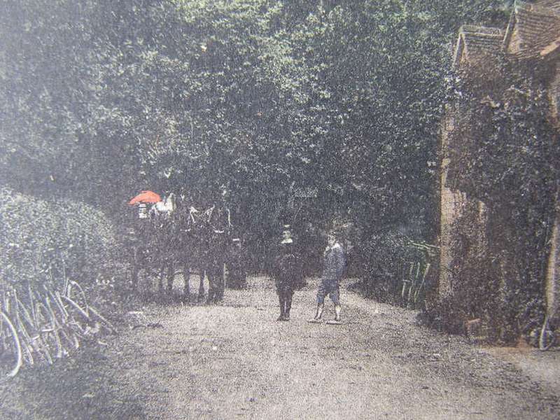 Lloyd Antique POSTCARD - The Cottage, Silent Pool, Albury