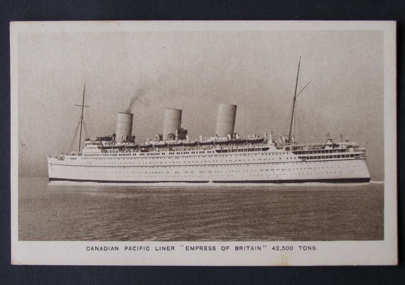 Maritime POSTCARD - Canadian Pacific Liner 'Empress of Britain' //Ships