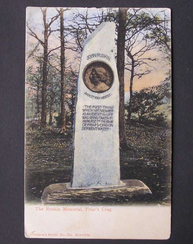 Abraham's Series POSTCARD - The Ruskin Memorial, Friar's Crag
