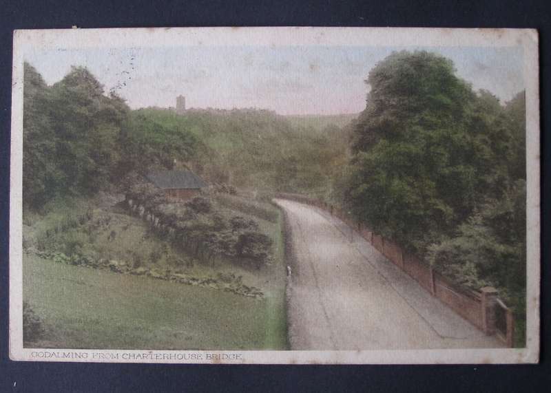 R.A. Series POSTCARD - Godalming from Charterhouse Bridge 1916