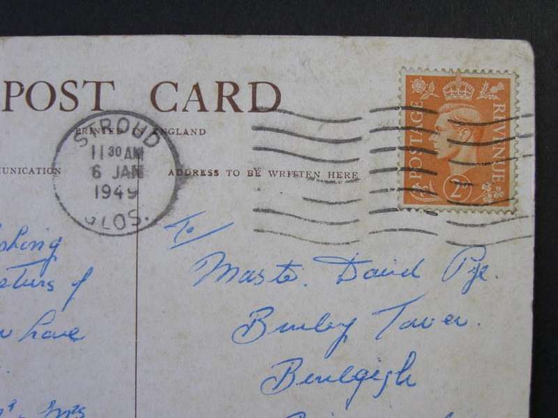 Vintage POSTCARD - For Your 9th Birthday 1949