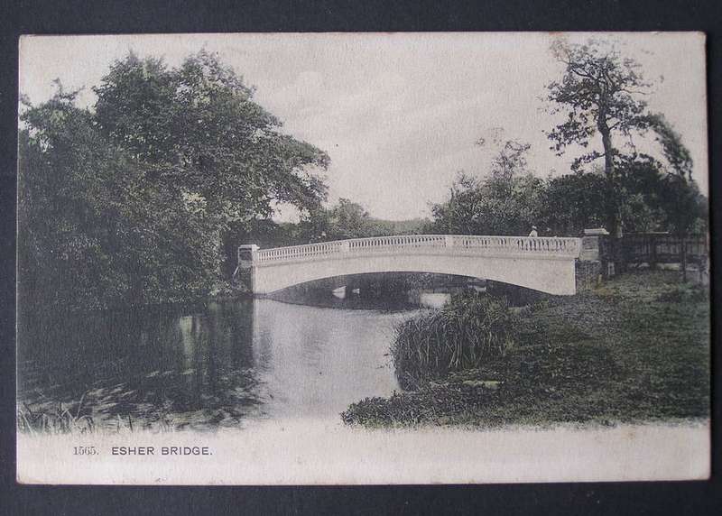 Gordon Smith POSTCARD - Esher Bridge 1907