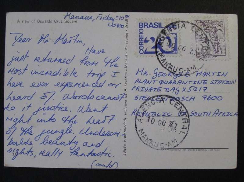 Brazilian POSTCARD - View of Oswaldo Cruz Square 1977