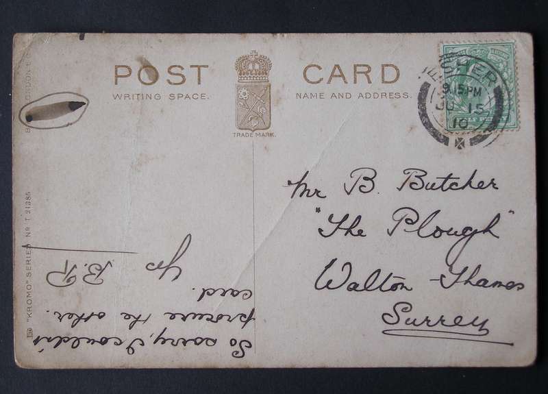 Kromo Series POSTCARD - The Church, Esher 1910