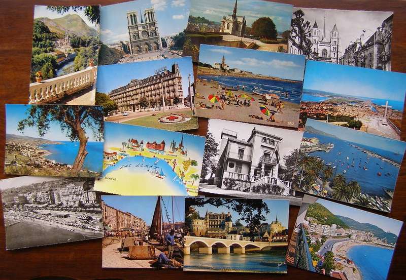 15 Assorted French POSTCARDS (largish size)
