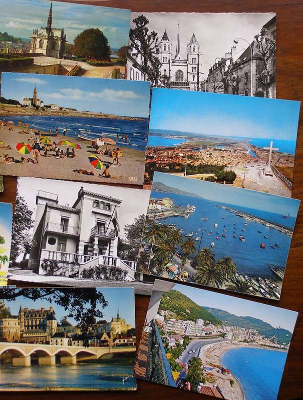 15 Assorted French POSTCARDS (largish size)