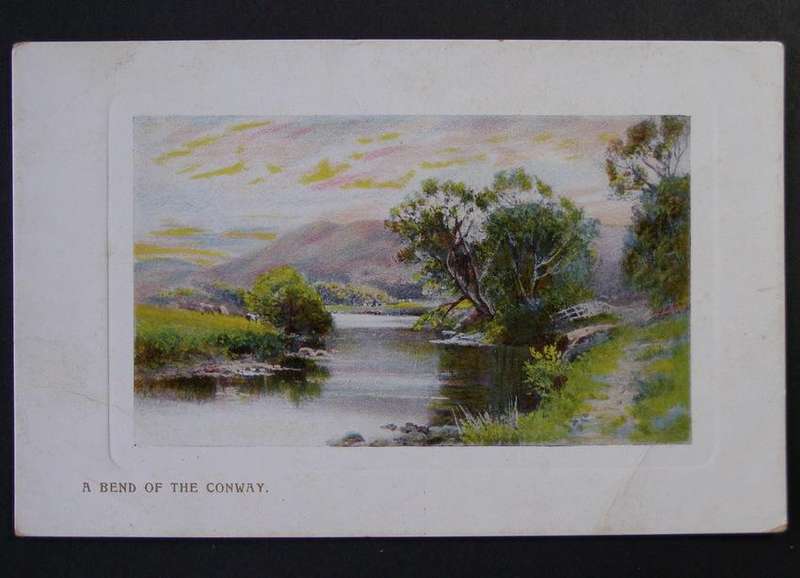 Wildt & Kray POSTCARD - A Bend of Conway 1920