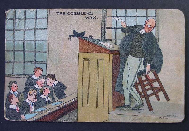 Davidson Bros. POSTCARD - The Cobblers Wax