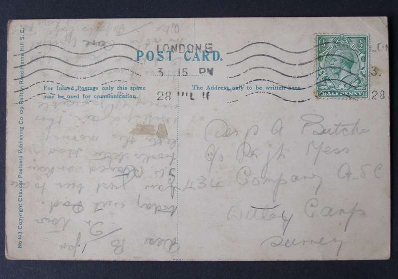 Chaucer POSTCARD - Old Oak, Lawrie Park Avenue, Sydenham 1916